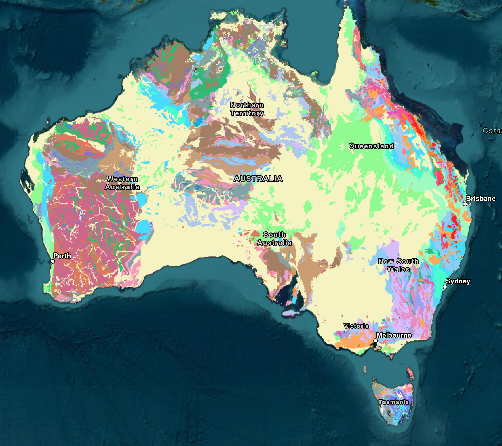 Surface Geology of Australia
